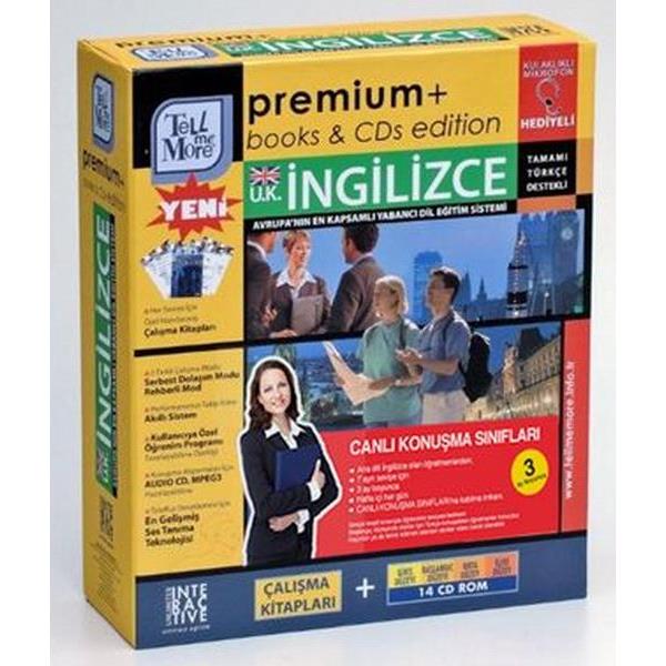 Tell Me More Premium Live Class Books&CDs İngiliz İngilizcesi-Giriş+Başlangıç+Orta+İleri Düzey (14 CD ROM)+Çalışma Kitapları+3 ay Canlı Sınıf