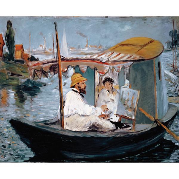 Monet Yüzer Atölyesinde, Édouard Manet