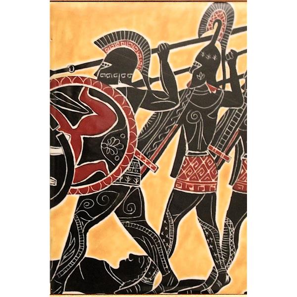 Patroklos İçin Savaş - Troya Çini Tablosu (48x68)