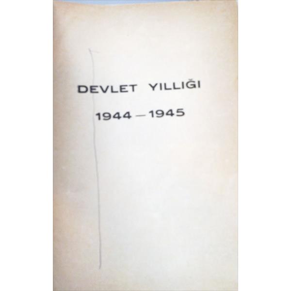 Türkiye Cumhuriyeti Devlet Yıllığı 1944-1945
