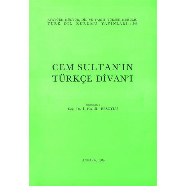 Cem Sultan'ın Türkçe Dîvân'ı