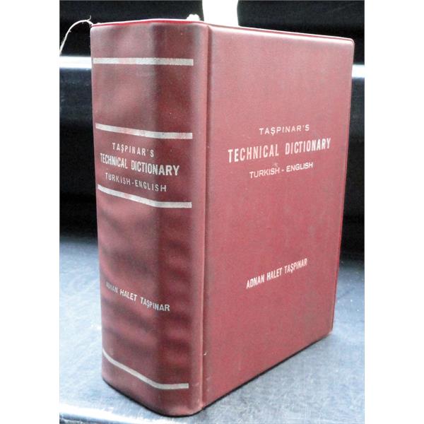 Taşpınar's Technical Dictionary Türkçe-İngilizce