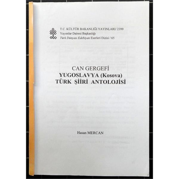 Can Gergefi<br>Yugoslavya (Kosova) Türk Şiiri Antolojisi