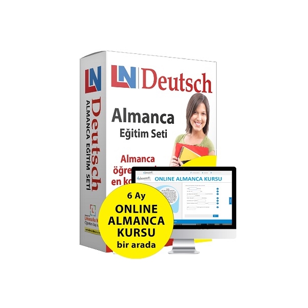 Almanca Eğitim Seti+6 Ay Online Almanca Kursu